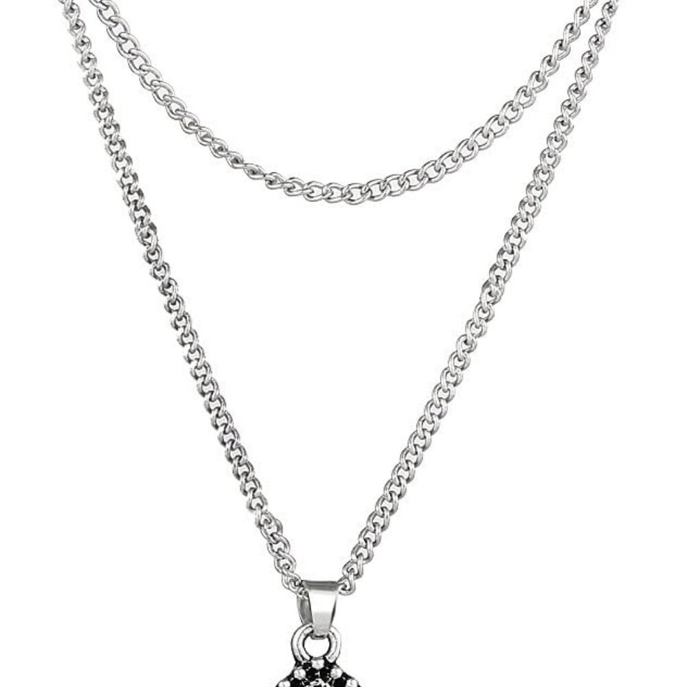 Silver Pendant Necklace Boho Women - Picture 3 of 4